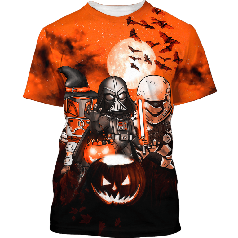 Darth Vader Boba Fett Storm Trooper Halloween shirt and hoodie 1
