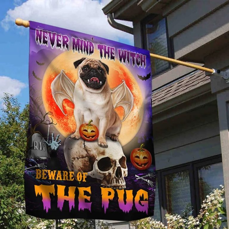Halloween Never mind the witch brave of the pug flag 2
