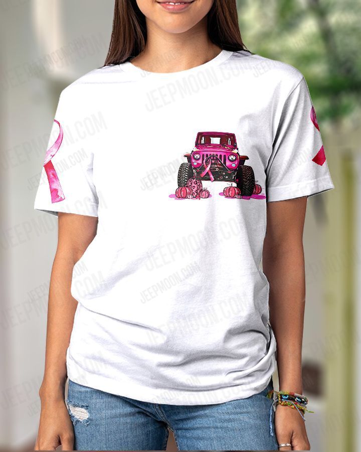 Halloween jeep pink girl in October we were pink 3d shirt 1