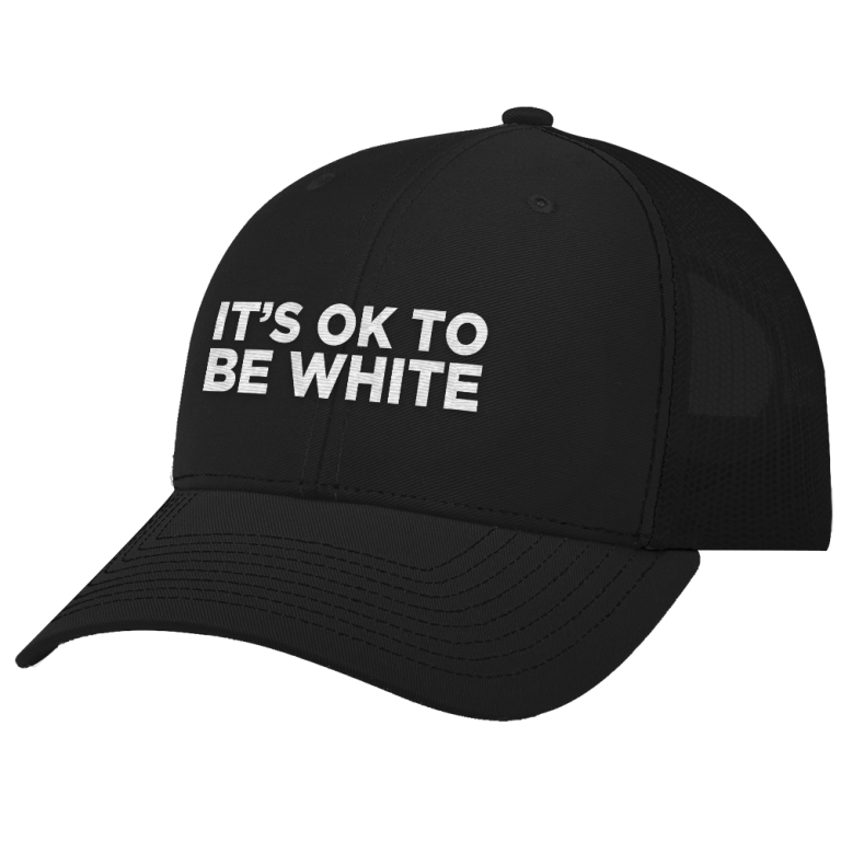 Its Okay To Be White Trucker cap hat 2