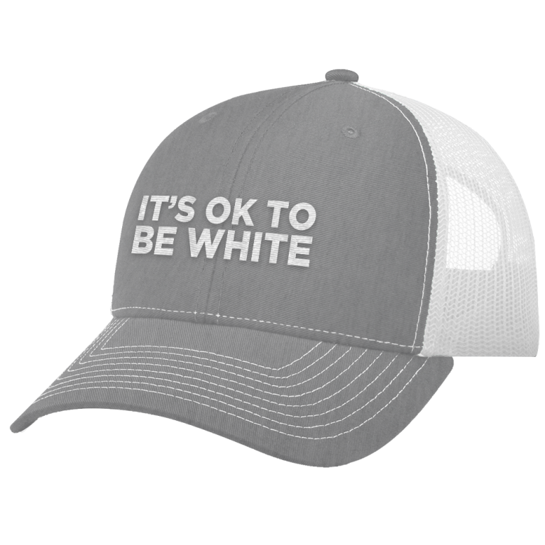 Its Okay To Be White Trucker cap hat 4