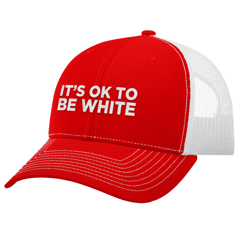Its Okay To Be White Trucker cap hat 5