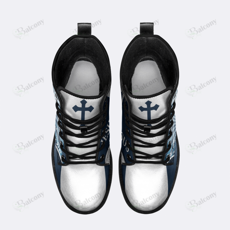 Jesus faith over fear leather Timberland Boot 2