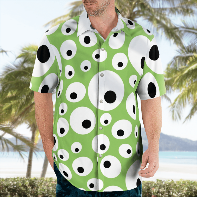 Mike Wazowski eye hawaiian shirt and short 7