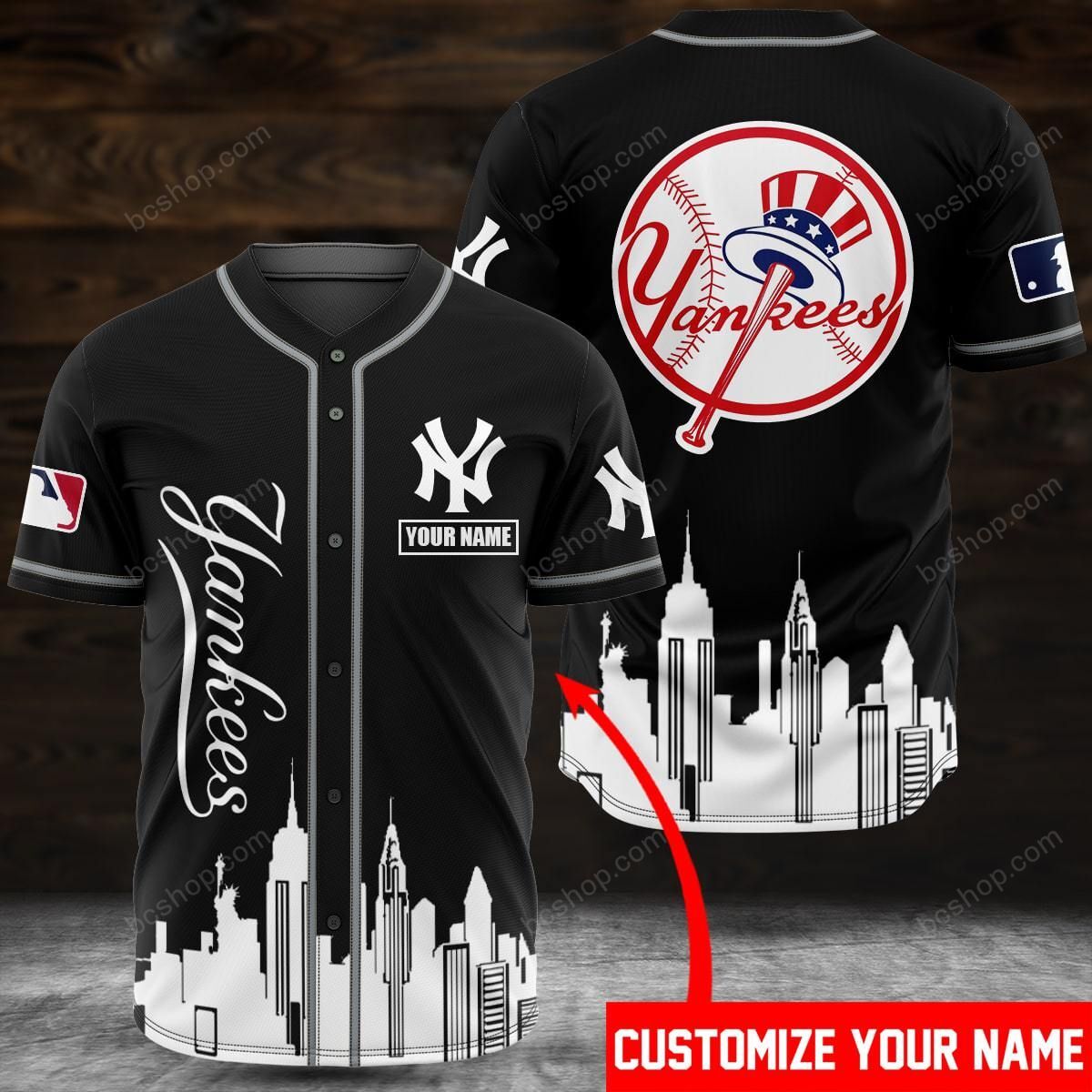 NYC Yankees custom name baseball jersey 1
