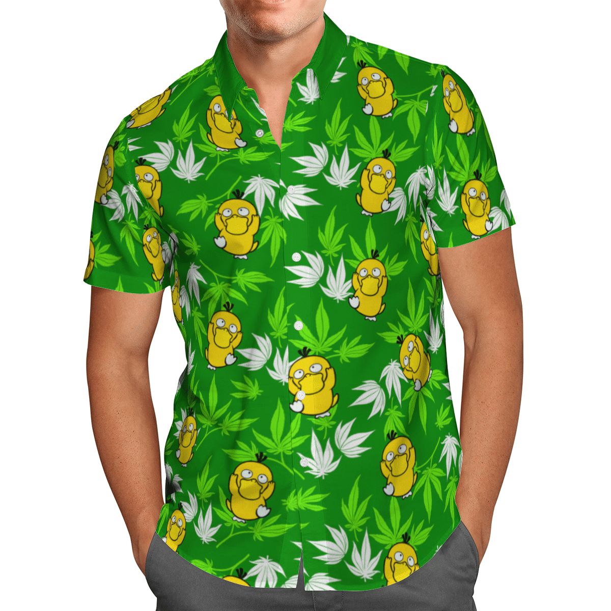 Psyduck hawaiian shirt and short 1