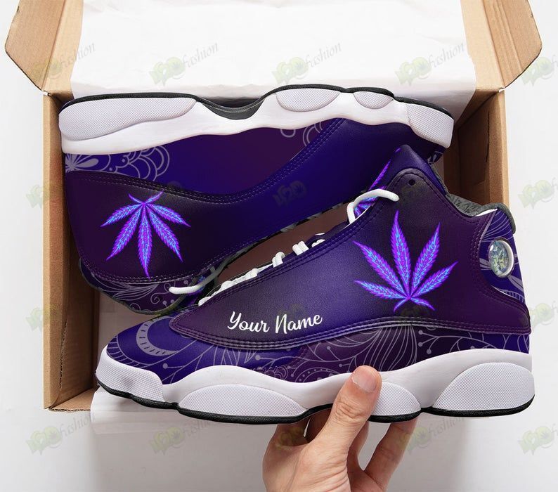 weed psychedelic personalized air jordan 13 shoes 1