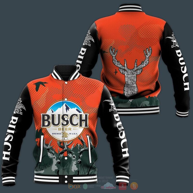 Deer busch beer baseball jacket