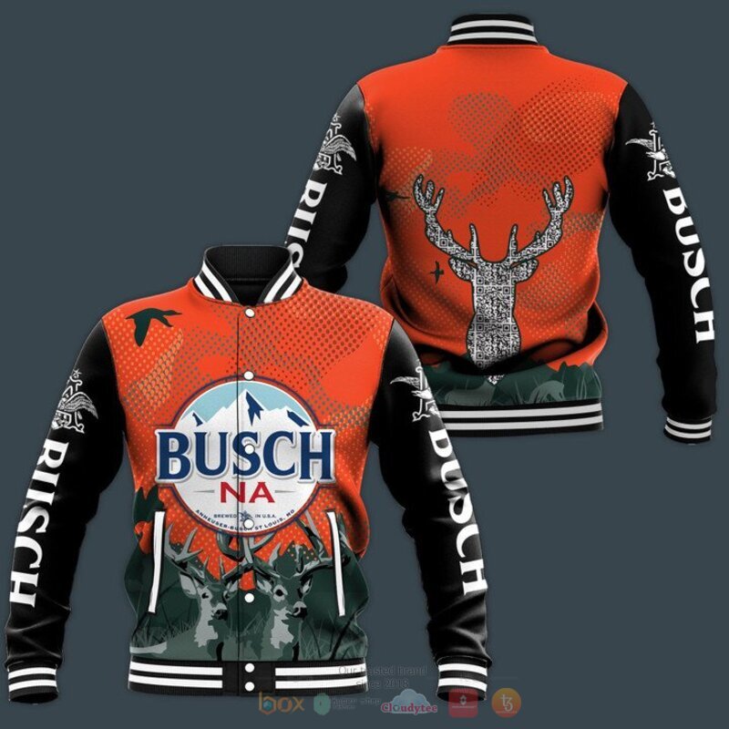 Deer busch na beer baseball jacket
