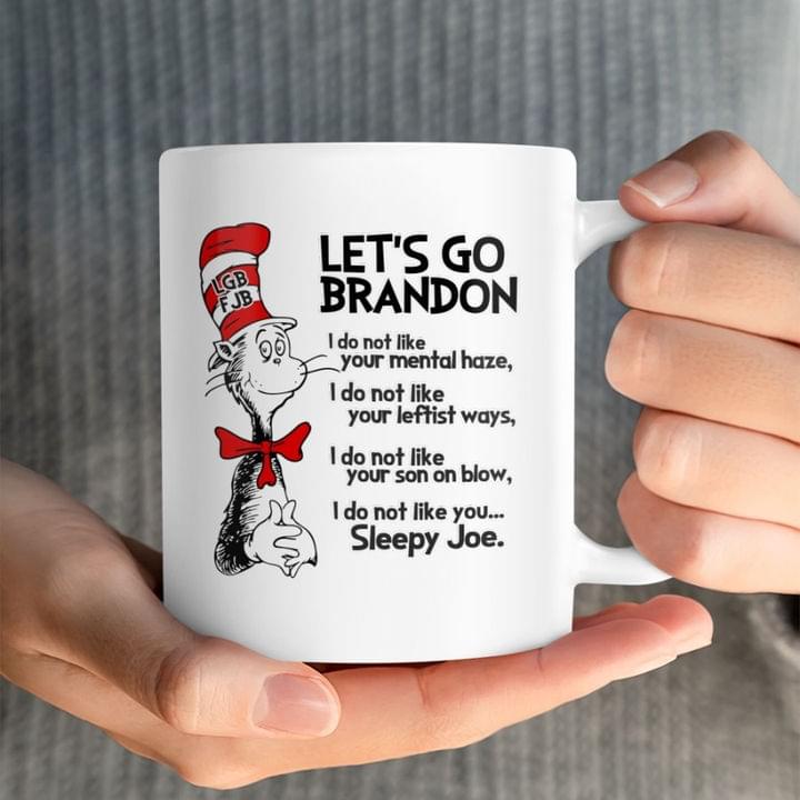 Dr Seuss Cat Hat Lets Go Brandon Mug