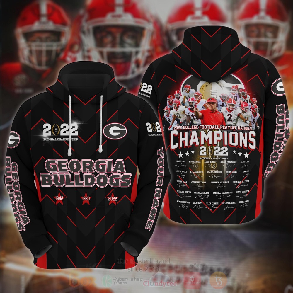 Georgia Bulldogs football Champions 2022 3D Hoodie Shirt