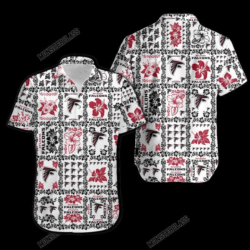 NFL Atlanta Falcons Hibiscus Hawaiian Shirt Short
