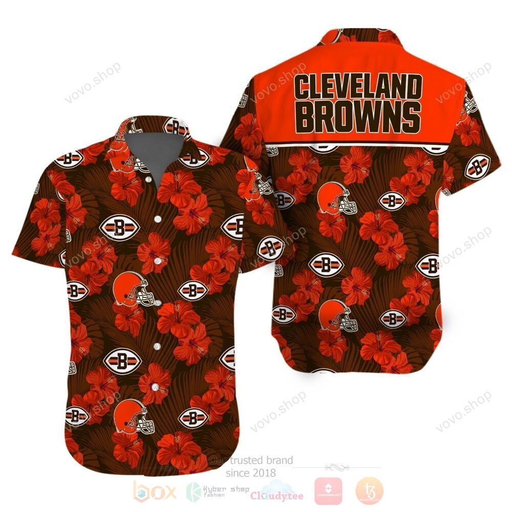 NFL Cleveland Browns Hawaiian Shirt Short 1
