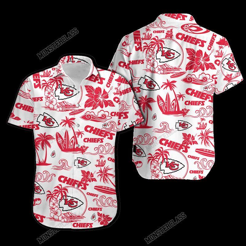 NFL Kansas City Chiefs Island Hawaiian Shirt Short