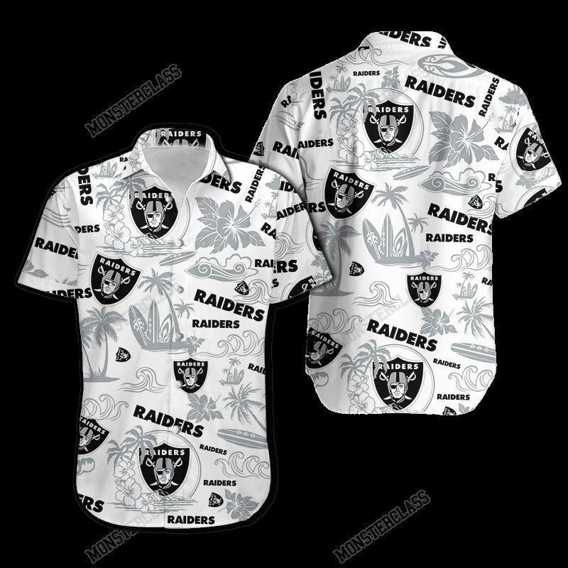 NFL Las Vegas Raiders Island Hawaiian Shirt Short