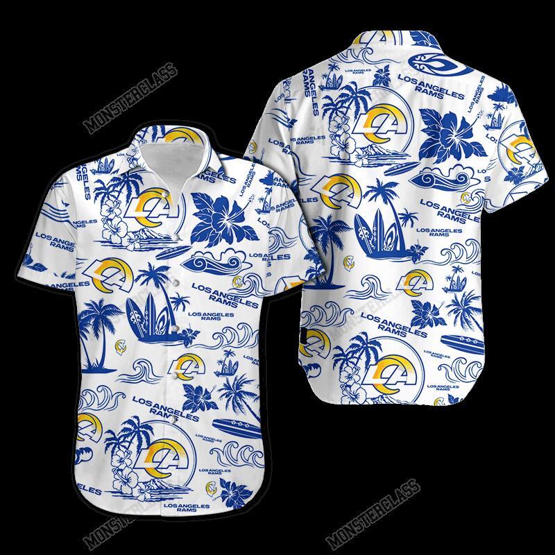 NFL Los Angeles Rams Island Hawaiian Shirt Short