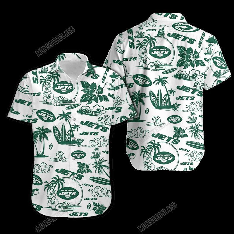 NFL New York Jets Island Hawaiian Shirt Short