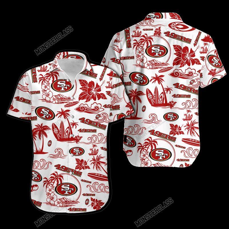 NFL San Francisco 49Ers Island Hawaiian Shirt Short