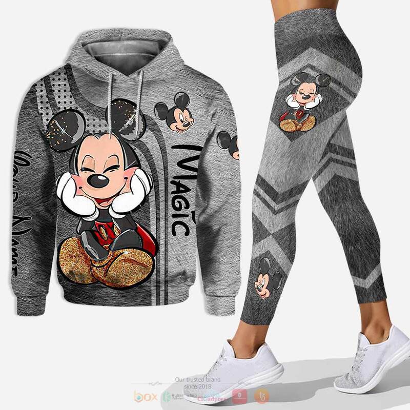 Personalize Magic Mickey Mouse 3d hoodie legging