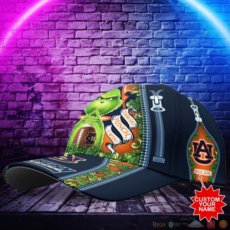 Personalized Grinch Auburn Tigers NCAA Custom Cap 1