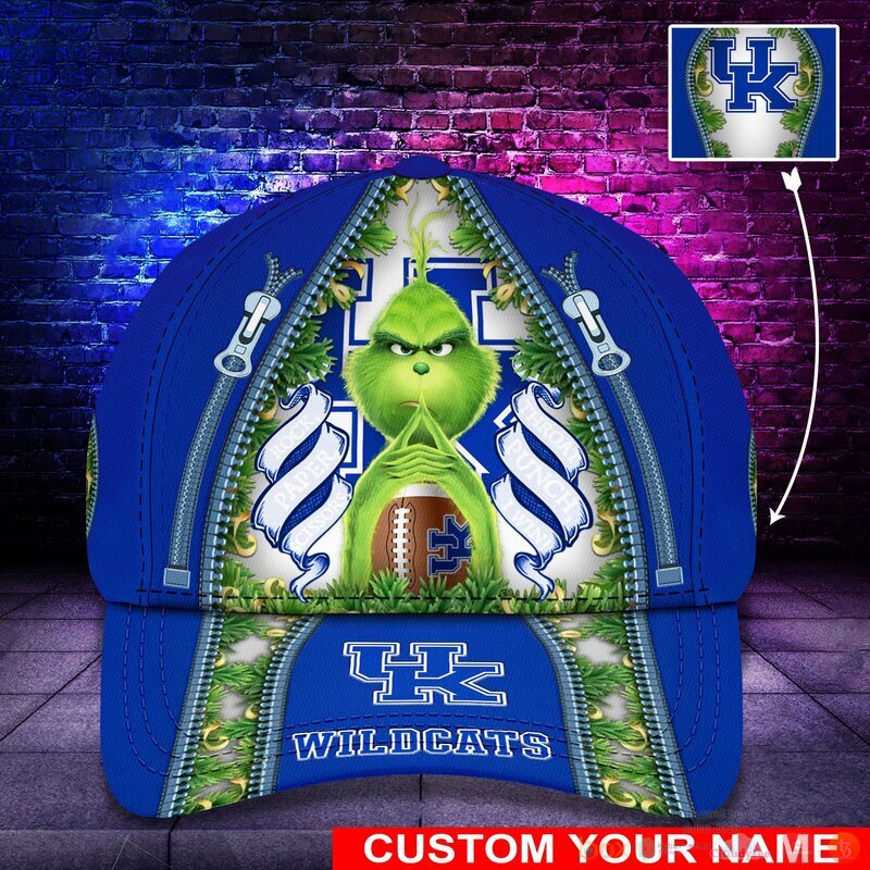 Personalized Grinch Kentucky Wildcats NCAA Custom Cap
