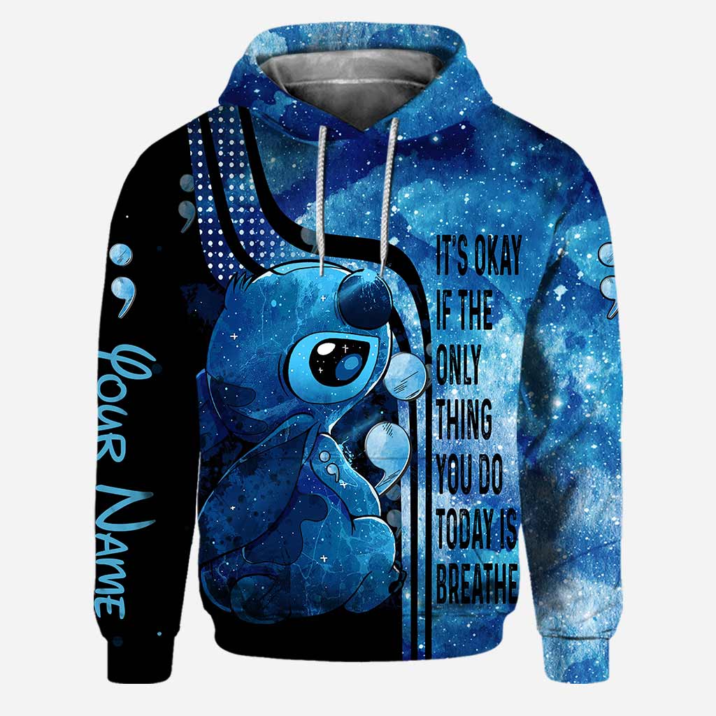 Personalized Its Okay If The Only Thing You Do Today Is Breathe 3d hoodie legging 1 2 3 4