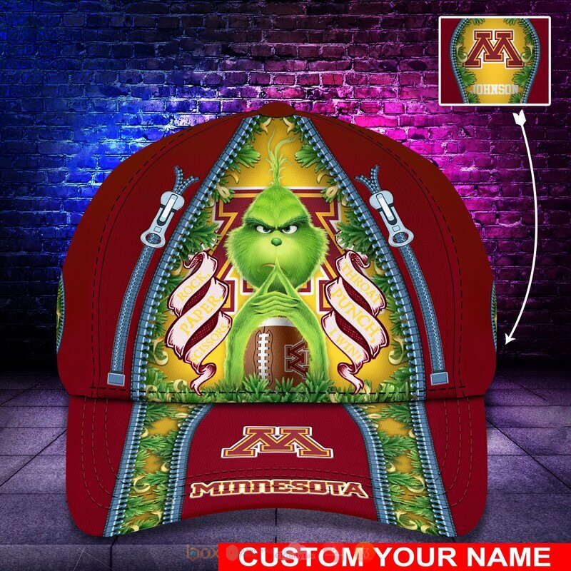 Personalized NCAA Minnesota Golden Gophers The Grinch Cap