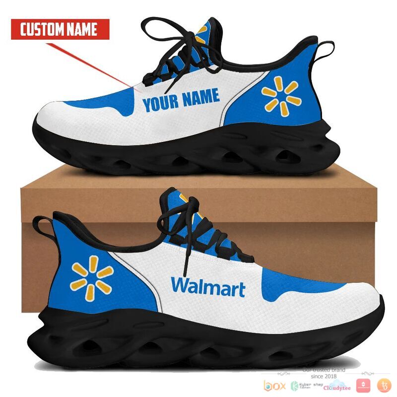 Personalized Walmart white Clunky Max Soul Shoes 1
