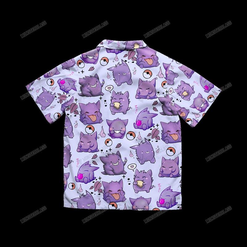 Pokemon Gengar Hawaiian Shirt Short 1