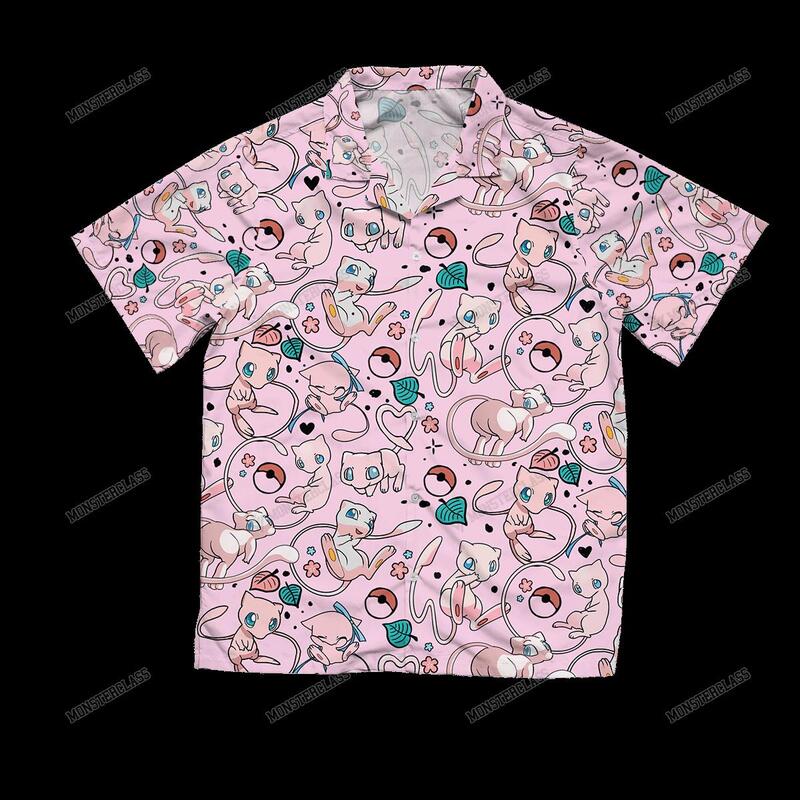 Pokemon Mew Hawaiian Shirt Short