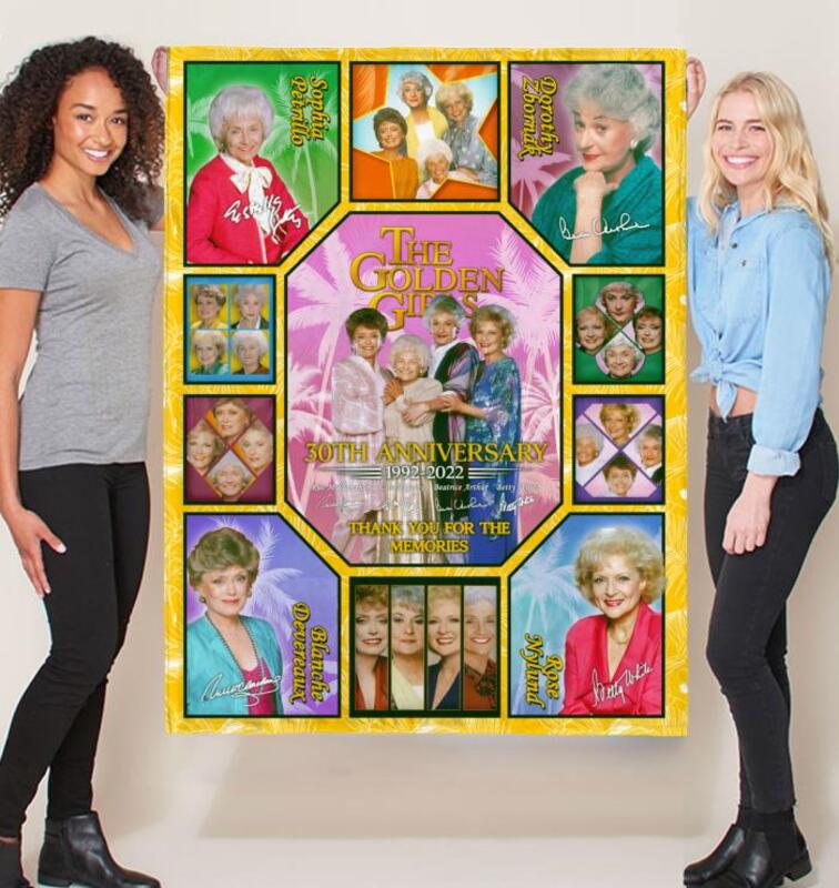 The Golden Girls Thank you for the memories 30th Anniversary blanket