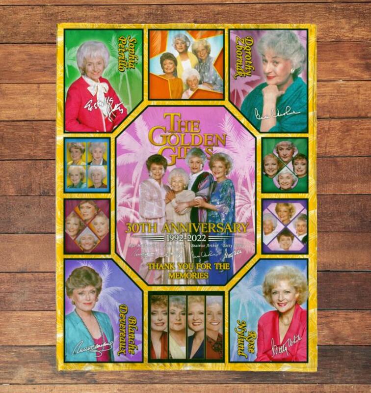 The Golden Girls Thank you for the memories 30th Anniversary blanket 1