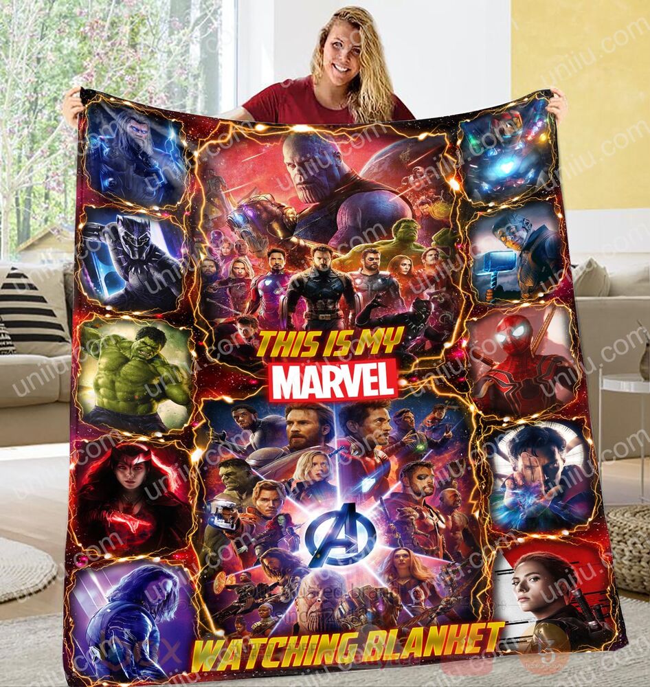 This Is My Marvel Watching Personalized Blanket