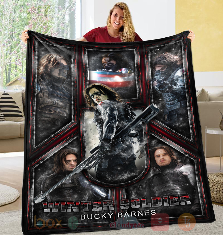 Winter Soldier Bucky Barnes Blanket 1