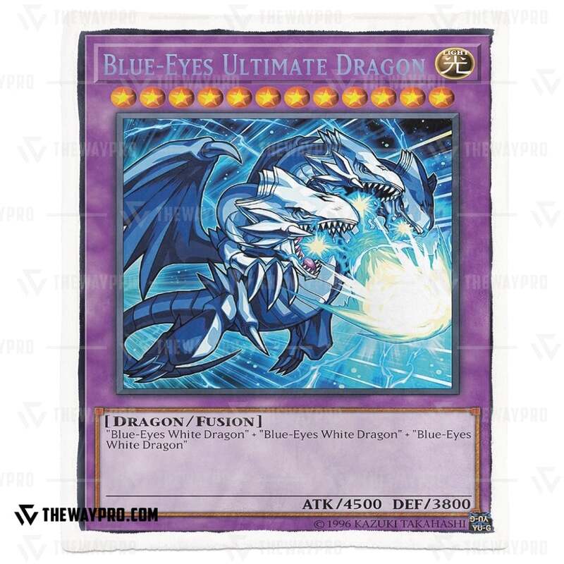 Yu Gi Oh Blue Eyes Ultimate White Dragon 4500 Blanket 1 2