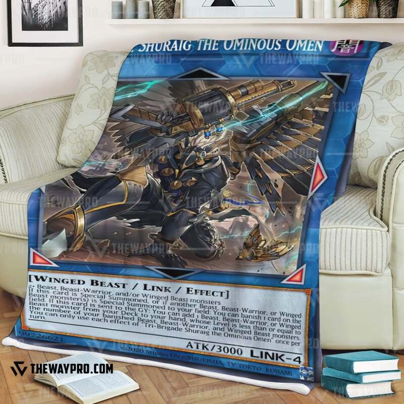 Yu Gi Oh Tri Brigade Shuraig The Ominous Omen Blanket 1 2