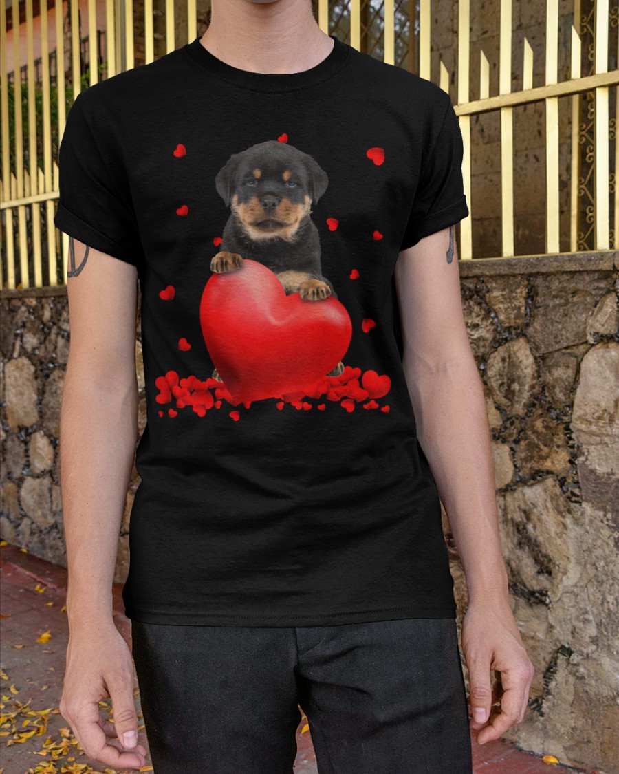 vsaximMN Rottweiler Valentine Hearts shirt hoodie 3