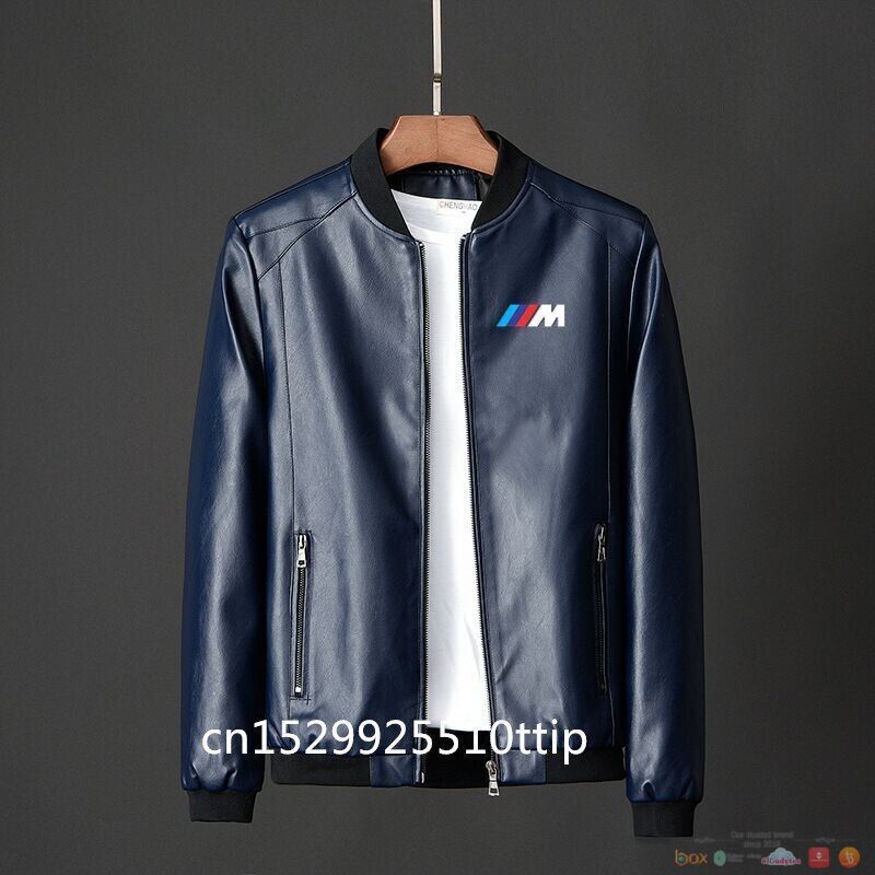 BMW M Power leather bomber jacket 1 2