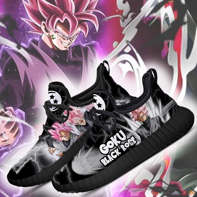 Goku Black Rose Dragon Ball Anime reze sneaker 1