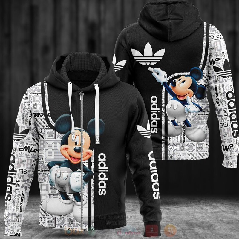 Gucci Mickey Mouse Black 3D Hoodie Shirt 1