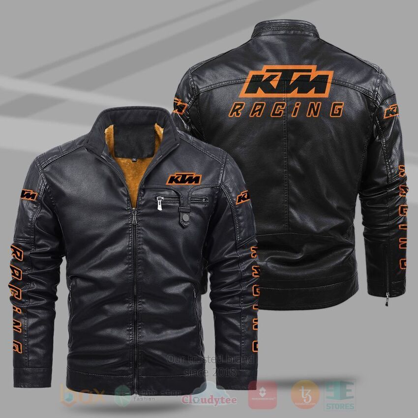 KTM Racing Fleece Leather Jacket