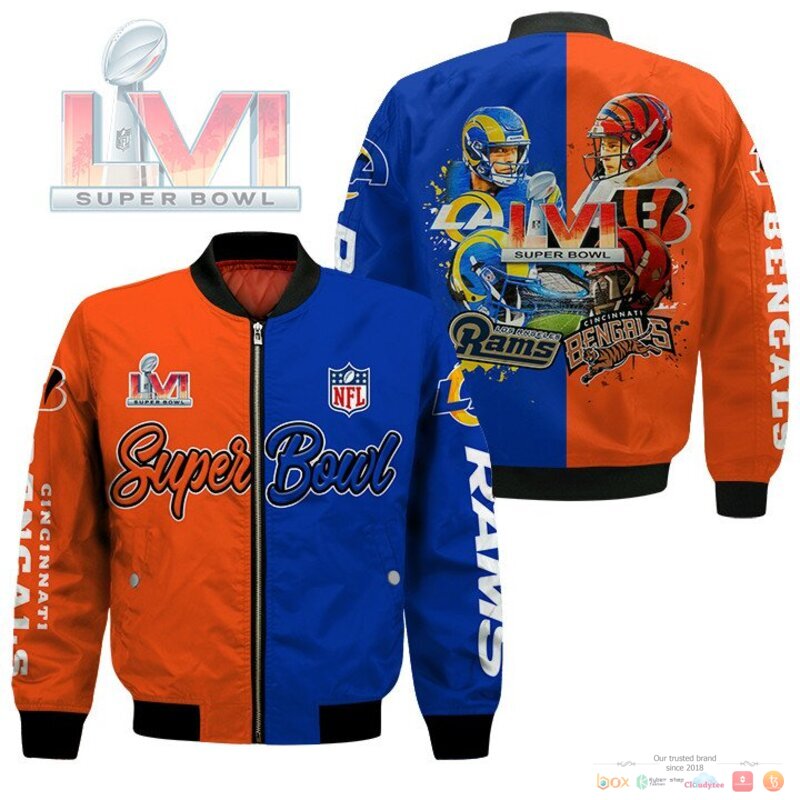 Los Angeles Rams Cincinnati Bengals LVI Super Bowl 2022 Bomber Jacket