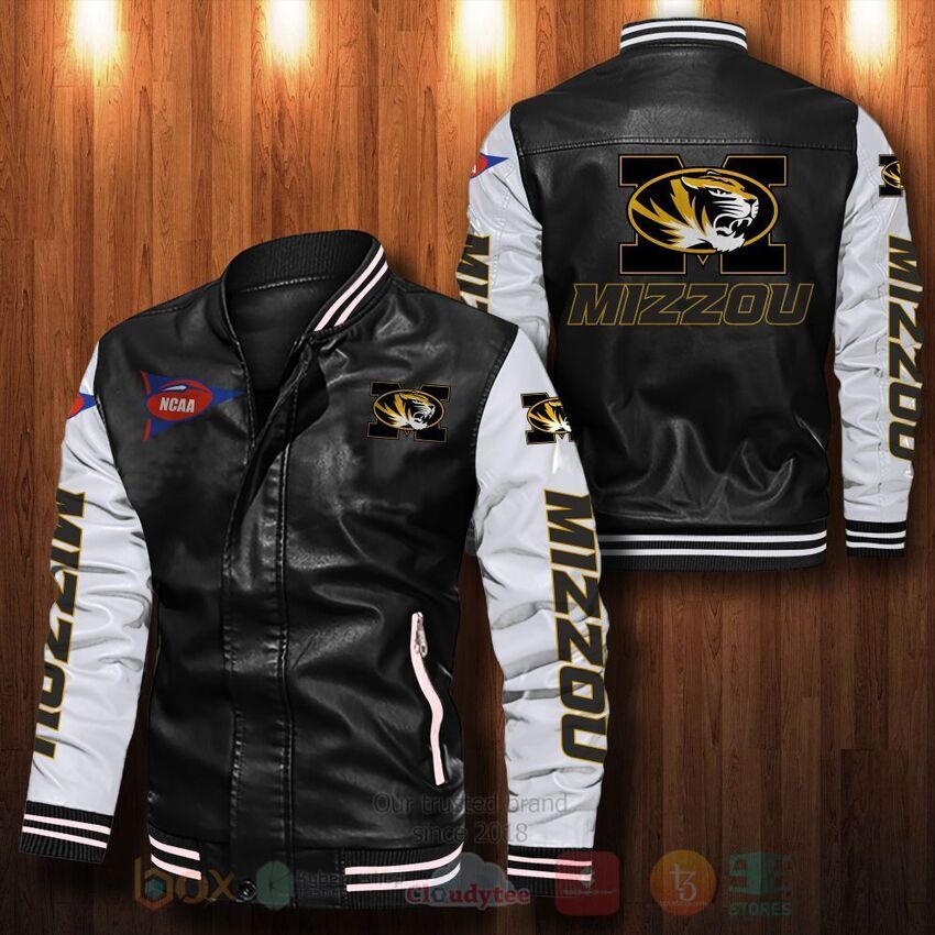 NCAA Missouri Tigers Leather Bomber Jacket