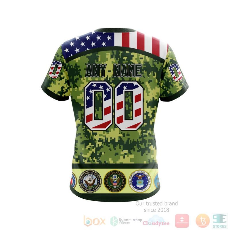 NHL Anaheim Ducks Honor Military With Green Camo Color 3D Hoodie Shirt 1 2 3 4 5