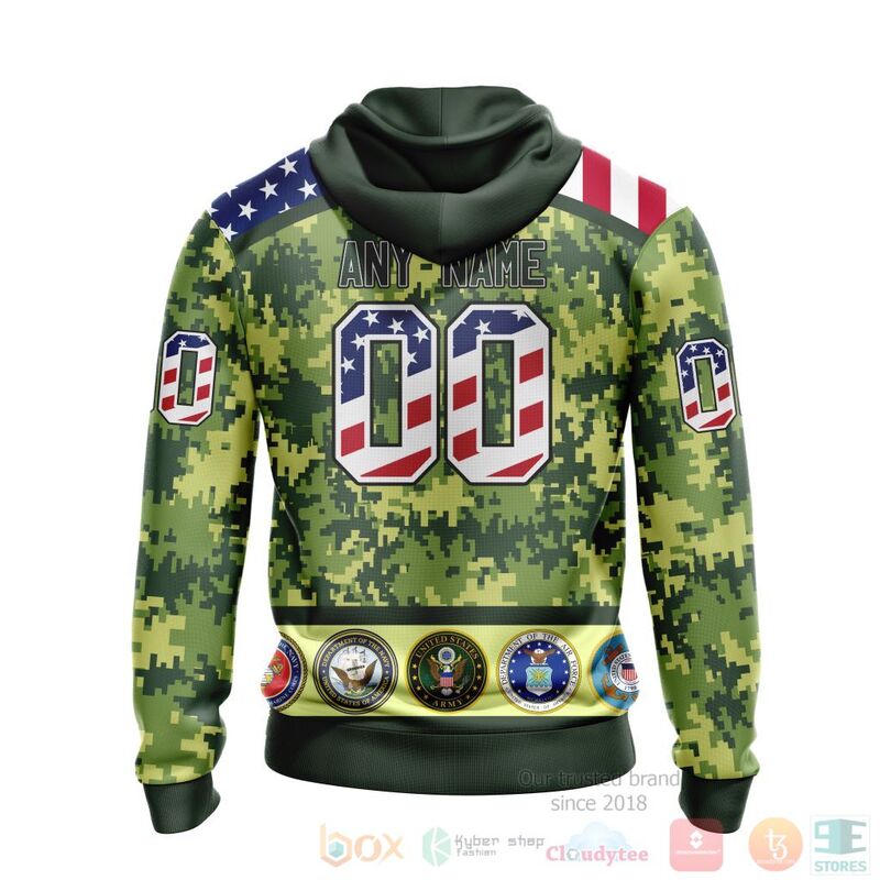 NHL Anaheim Ducks Honor Military With Green Camo Color 3D Hoodie Shirt 1 2 3 4 5 6