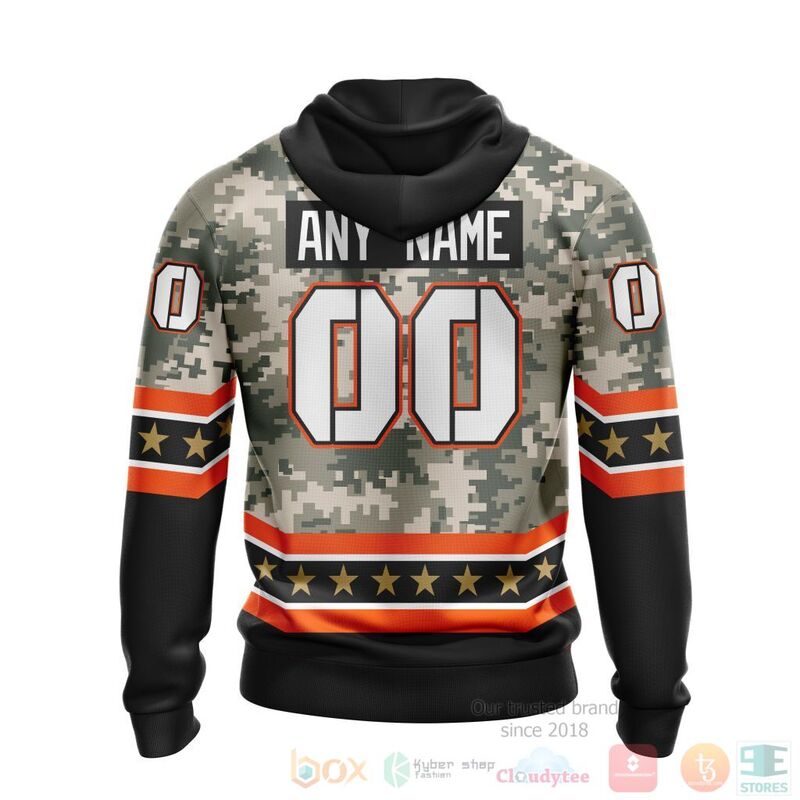NHL Anaheim Ducks Honor Military With White Camo Color 3D Hoodie Shirt 1 2 3 4 5 6