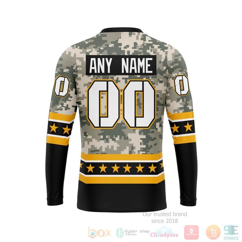 NHL Boston Bruins Honor Military With White Camo Color 3D Hoodie Shirt 1 2 3 4