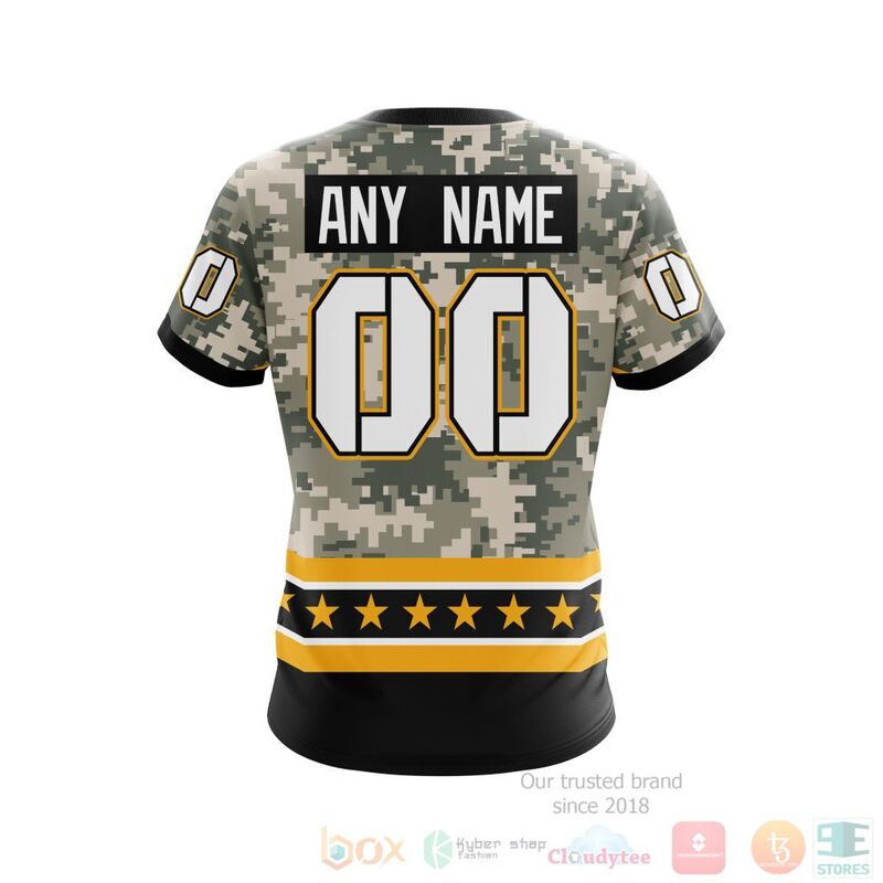 NHL Boston Bruins Honor Military With White Camo Color 3D Hoodie Shirt 1 2 3 4 5