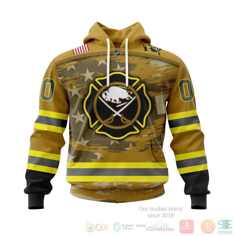 NHL Buffalo Sabres Honnor Firefighter Yellow 3D Hoodie Shirt