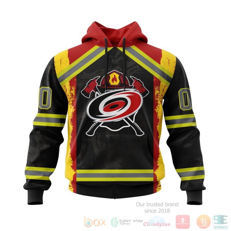 NHL Carolina Hurricanes Honnor Firefighter Black 3D Hoodie Shirt